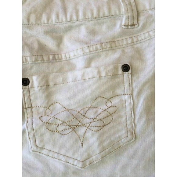 Split Clothing Juniors Corduroy White Mini Skirt - Picture 6 of 8